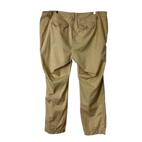 Lauren Ralph Lauren Pants Khaki Carfo Pocket Tan Safari Women’s Plus Size 18W - Picture 3 of 9